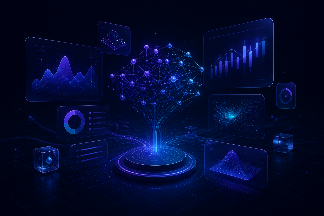 Data analytics and AI visualization dashboard